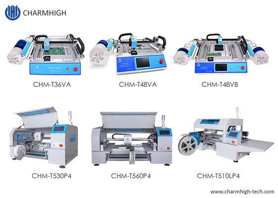 Выбор видов настольный SMT высокой точности 6 и сборочный конвейер PCB Charmhigh машины места