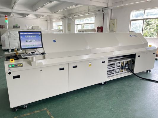 CHM-PC850 Безсвинцовая большая перекачивающая печь 8 зон полная автоматическая рельса + ПК управления 3150x500 мм