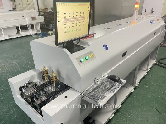 CHM-PC6635 Бессвинцовая перекачивающая печь с ПК-контролем 6 температурных зон и нагревательной зоной 2200*350 мм для SMT-полей