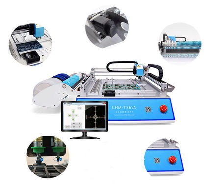 2 головки 29 питателей CHMT36VA SMD Pick And Place Machine + две камеры CCD + внешний ПК