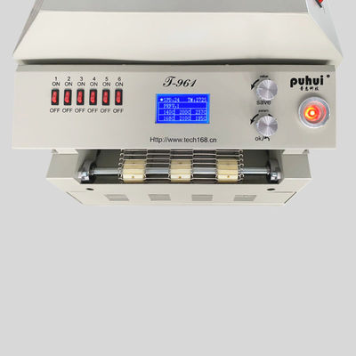 Настольная печь Reflow T961 с temp 6 транспортера 730*230mm разделяет на зоны паяя машину 3.5KW