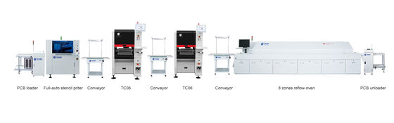 Лучший продавец 6 голов TC06 Pick and Place Machine Литой железный каркас SMT Чип монтер