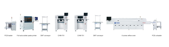 Средняя производственная линия SMT, полное производство собрания PCBA PCB CHM-751