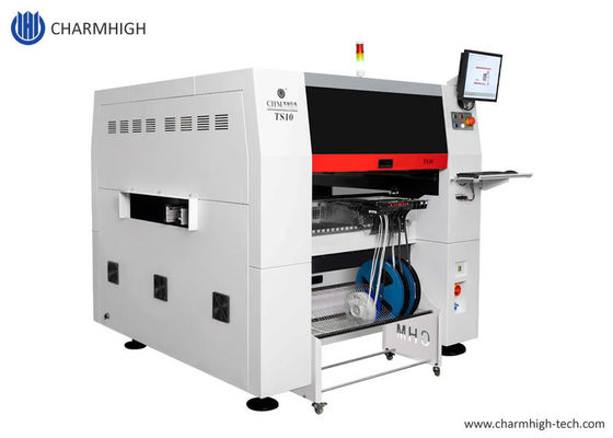 TS10 SMT Pick And Place Machine 10 голов 100 питателей 01005 Поддержка высокой скорости