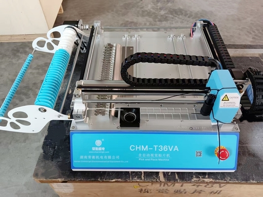 CHMT36VA SMT машина для установки компонентов (Pick and Place) с 2 головками, 29 питателями, управлением с ПК